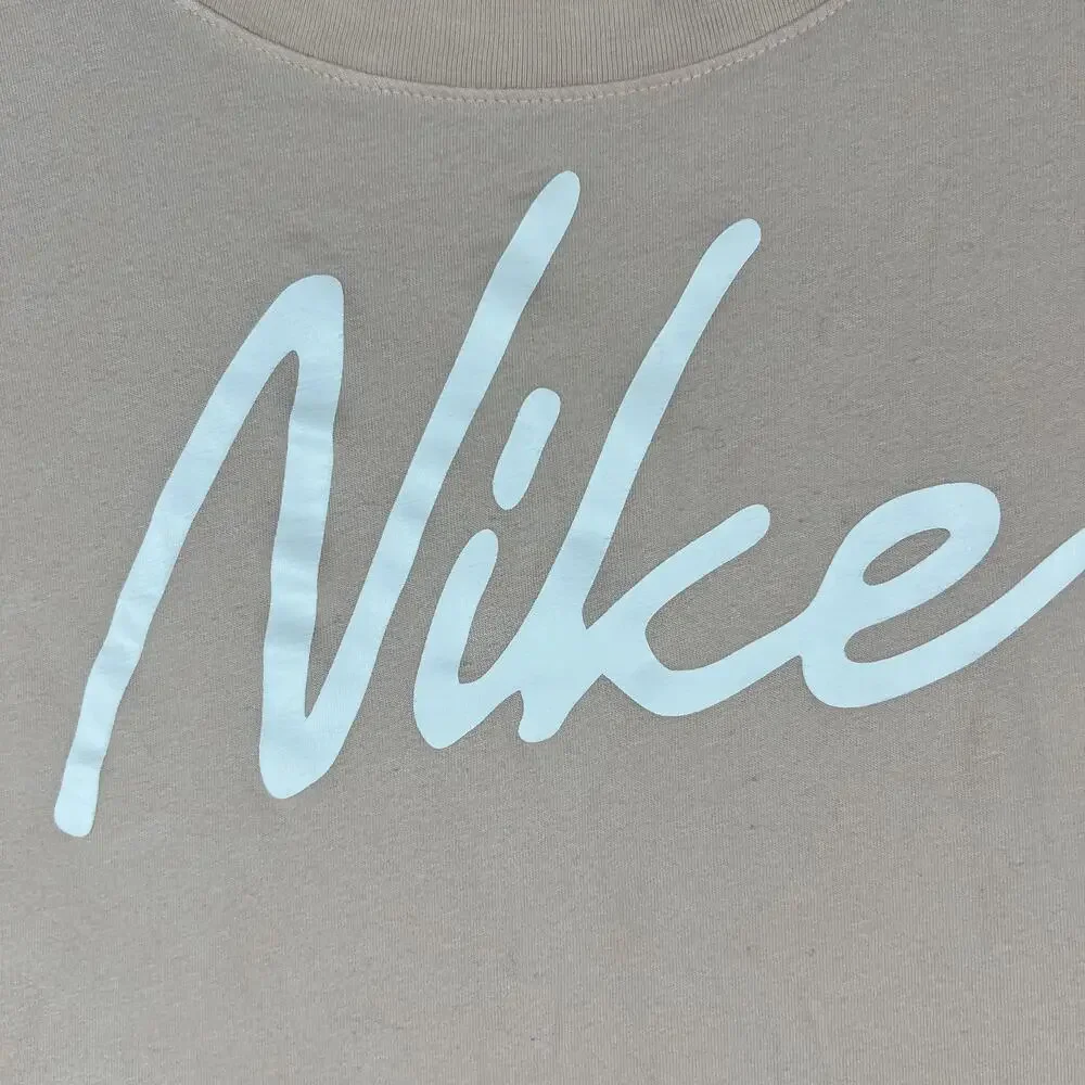 Nike Shirt Womens L Pink Dri-FIT Crew Neck Tagless Cotton Polyester CQ0258-664